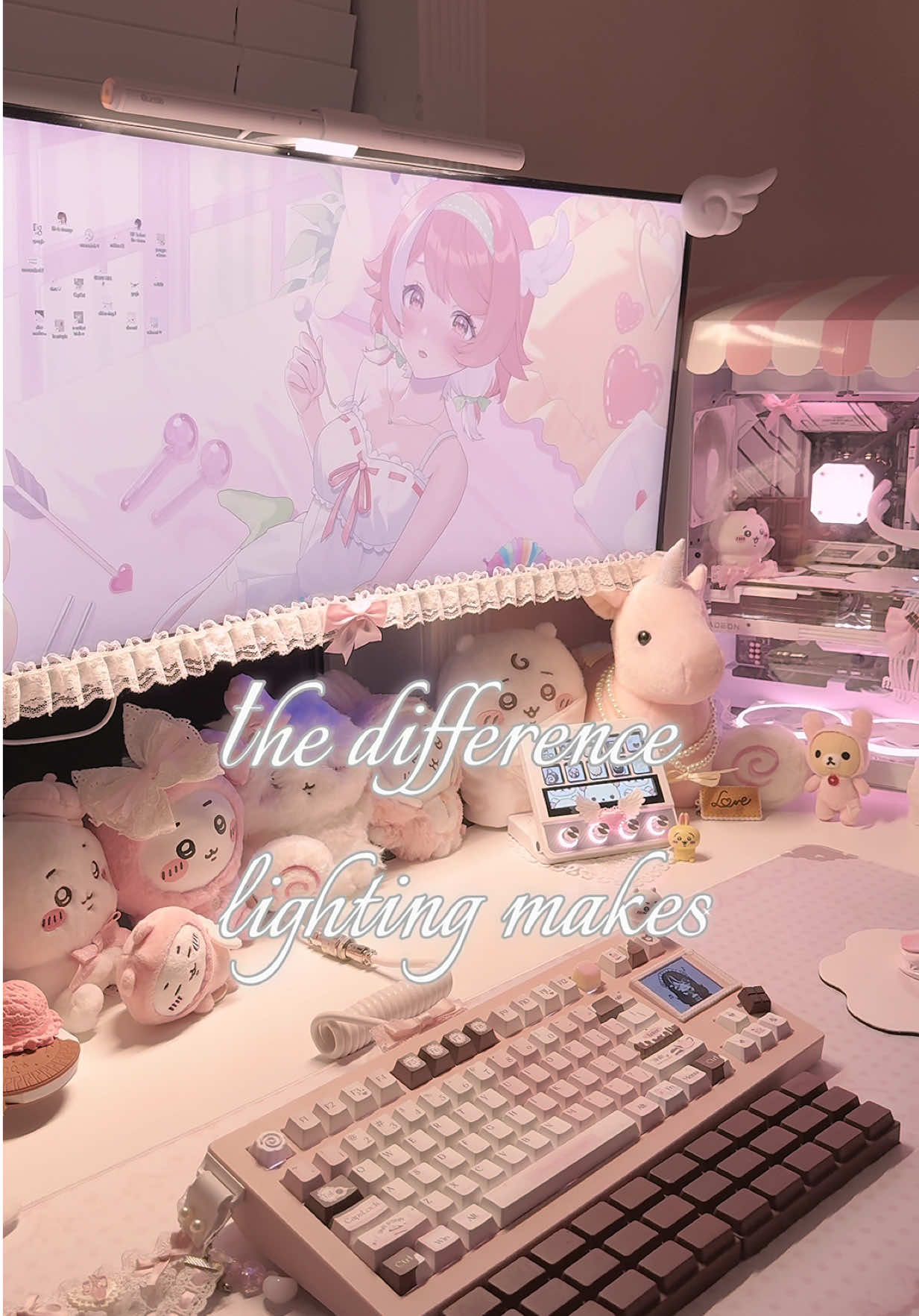 TikTok post by @berridulce for Quntis. Caption reads: as a big light h8r I love this @Quntis light bar....