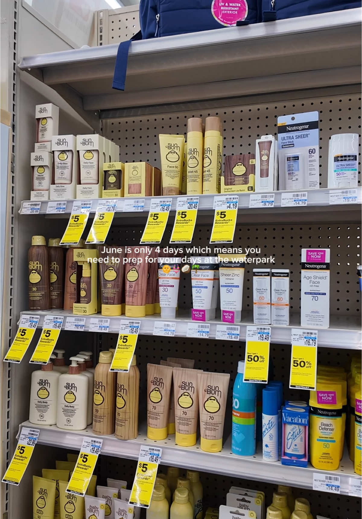 TikTok post by @eneabm for Hawaiian Tropic. Caption reads: [...] #summeronwithcvs #ad @Hawaiian Tropic....