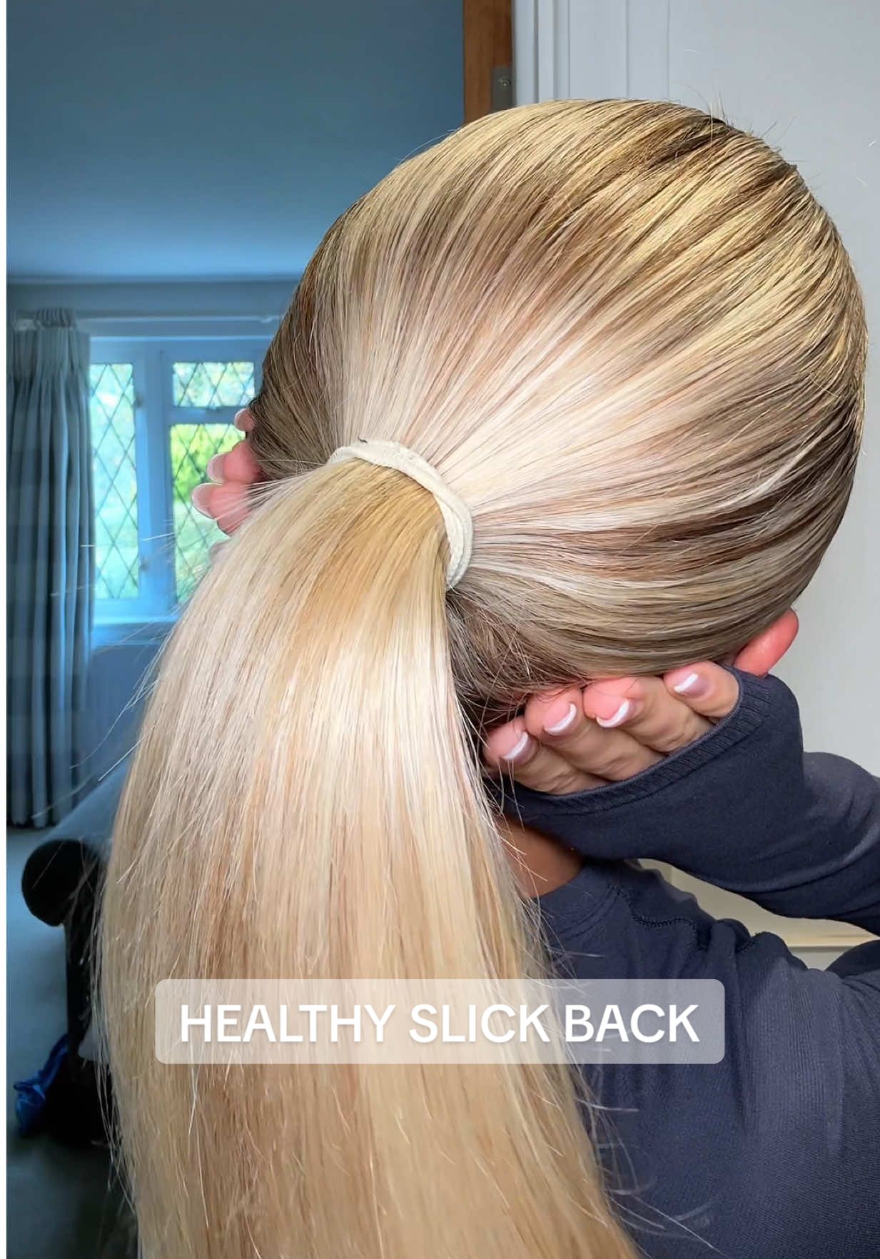 TikTok post by @hollielouisezive for Color Wow Hair. Caption reads: Will be doing a money mist healthy slick back till....