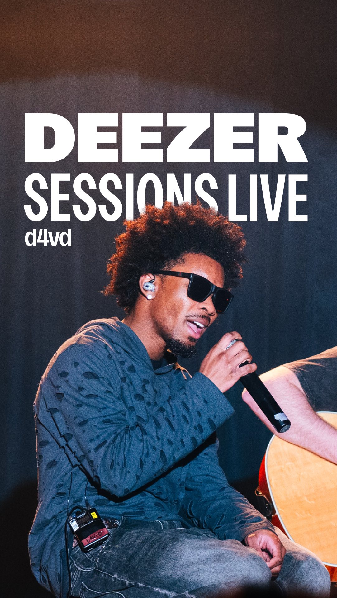 Instagram post by @d4vddd for Deezer. Caption reads: @d4vddd “Crashing” for #DeezerSessionsLive with....