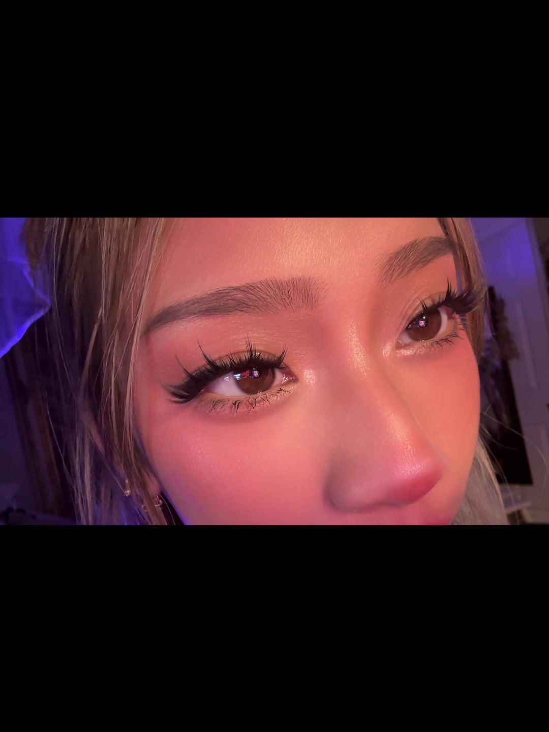 TikTok post by @seitinh for Fowendia Lashes. Caption reads: [...] make my eyes look sooo big omg | @Fowendia....