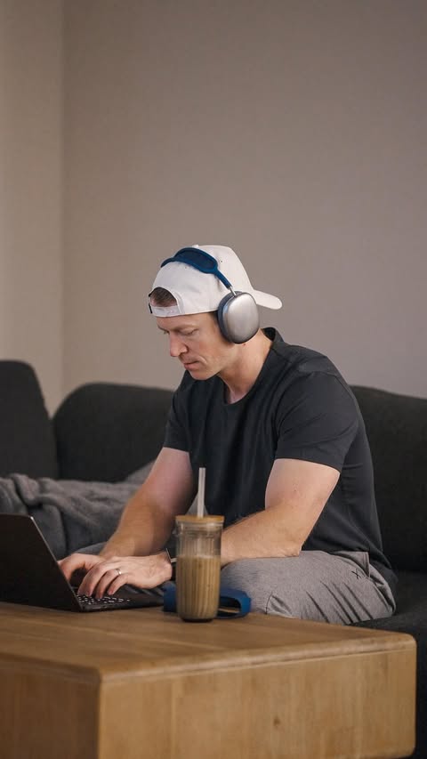 Instagram post by @dan.patrickk for Cuts Clothing. Caption reads: Wake up every morning, count your blessings,....