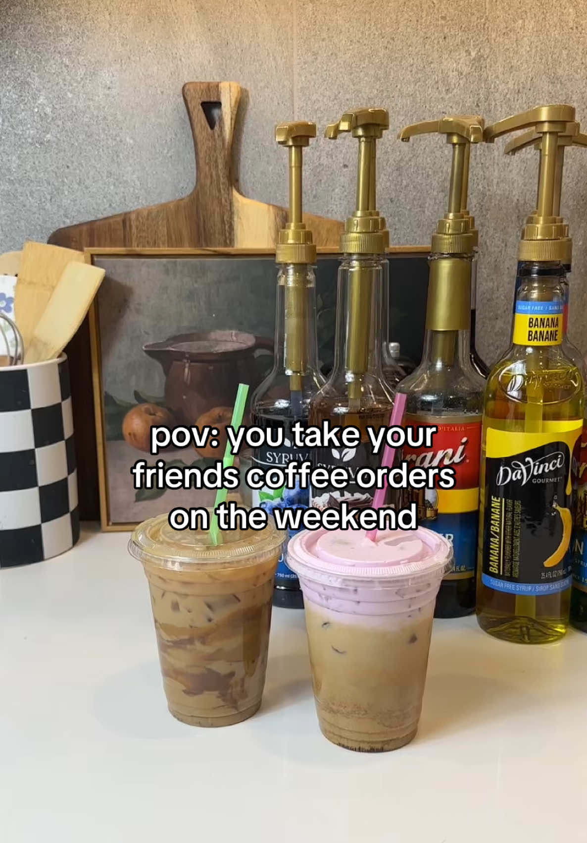 TikTok post by @paytonmey for Syruvia. Caption reads: [...] #coffeeathome @Ninja Kitchen @Syruvia.