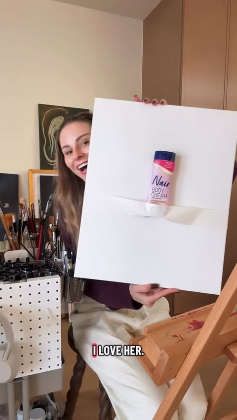Instagram post by @jacvanek for Nair. Caption reads: #nairpartner I’m officially in my masterpiece....