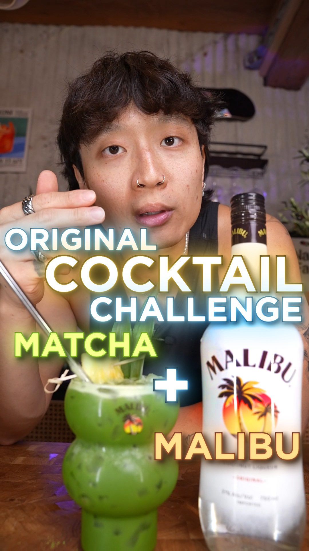 Instagram post by @barchemistry for Malibu Drinks. Caption reads: I’m going to bless y’all and let you copy this....