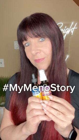Instagram post by @muaythaijody for Herb Pharm. Caption reads: #Ad #MyMenoStory #herbpharm #herbpharmpartner....