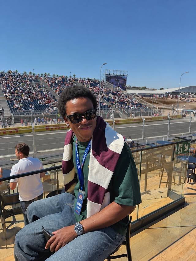 Instagram post by @shaqtwelve_ for Pepe Jeans London. Caption reads: @f1 @pepejeans Cars and that #publi.