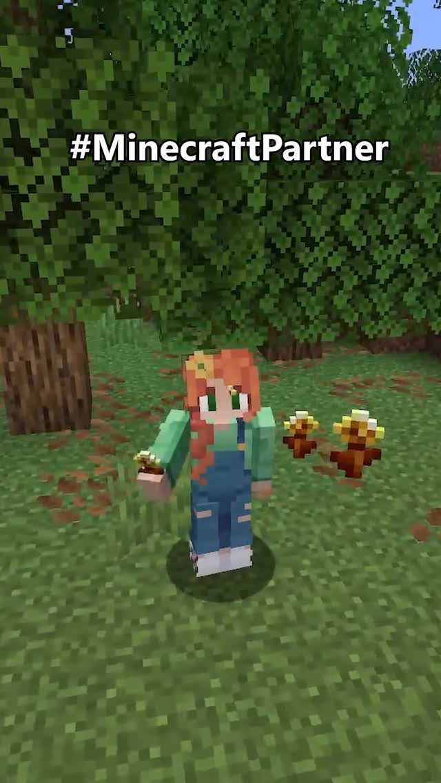 Instagram post by @geminitay for Minecraft. Caption reads: [...] tiny takeover community challenge #ad....