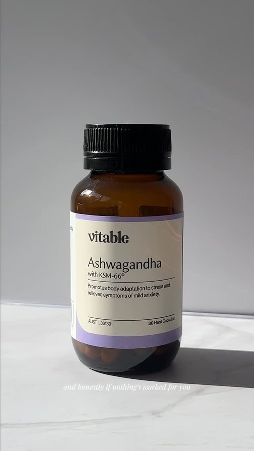 Instagram post by @dandeeqa for Vitable. Caption reads: Lately stress has been messing with my sleep....