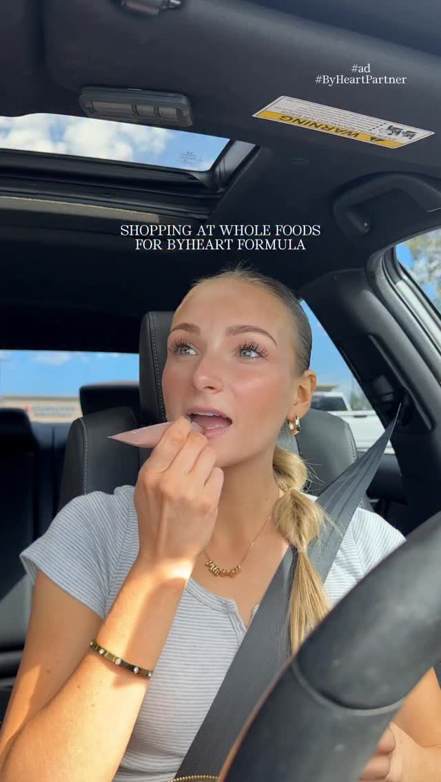 Instagram post by @maycietilley for ByHeart. Caption reads: #ad #ByHeartPartner made the switch to @byheart....