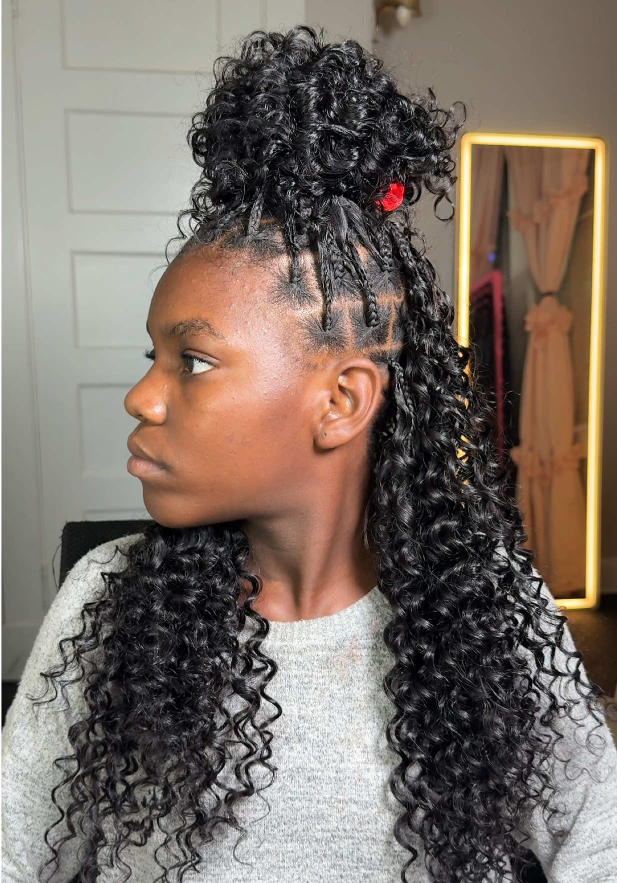 TikTok post by @salimawabazoba for West Kiss Hair. Caption reads: @WestKiss Hair Store @WestKiss Hair.