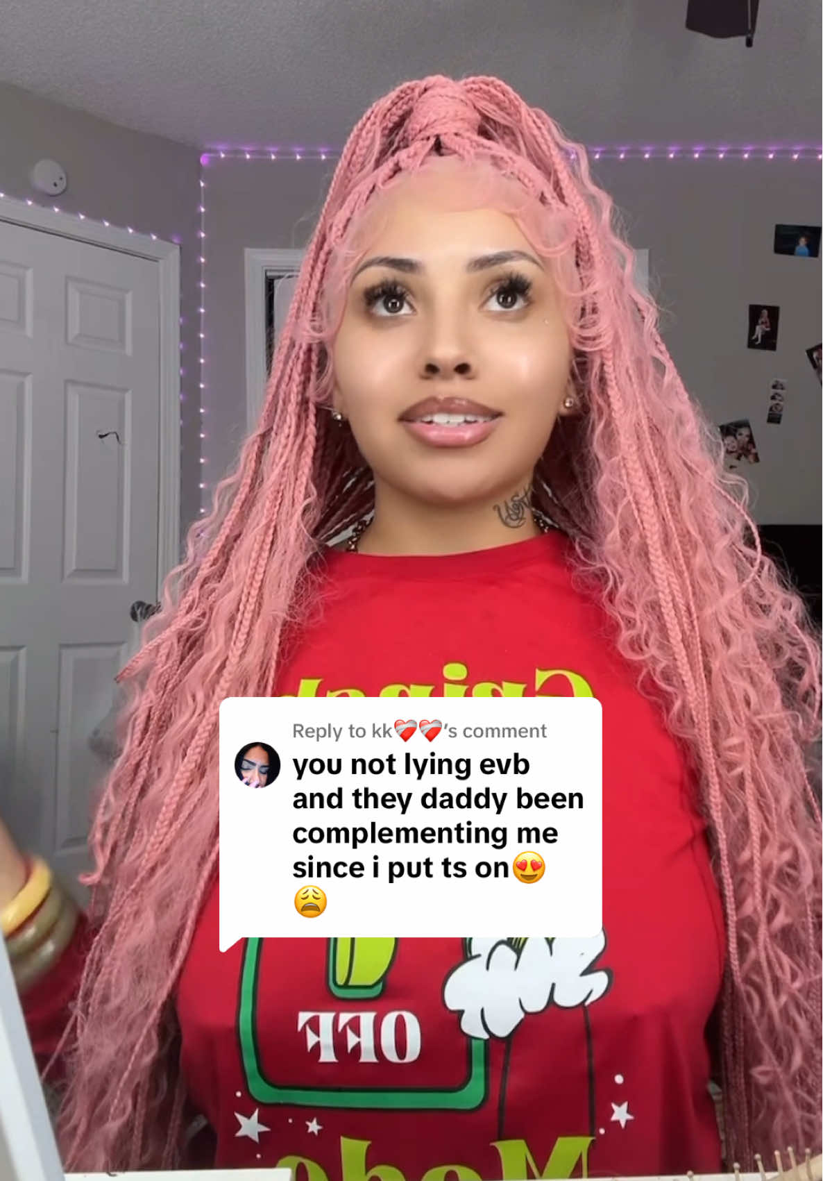 TikTok post by @highimenergy for Supernova Hair. Caption reads: [...] Yall did yall one with this one....