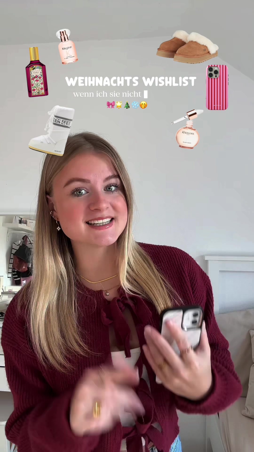 TikTok post by @luisaaschtze for BURGA. Caption reads: [...] ihr auch immer noch 15 % bei @BURGA Anzeige....