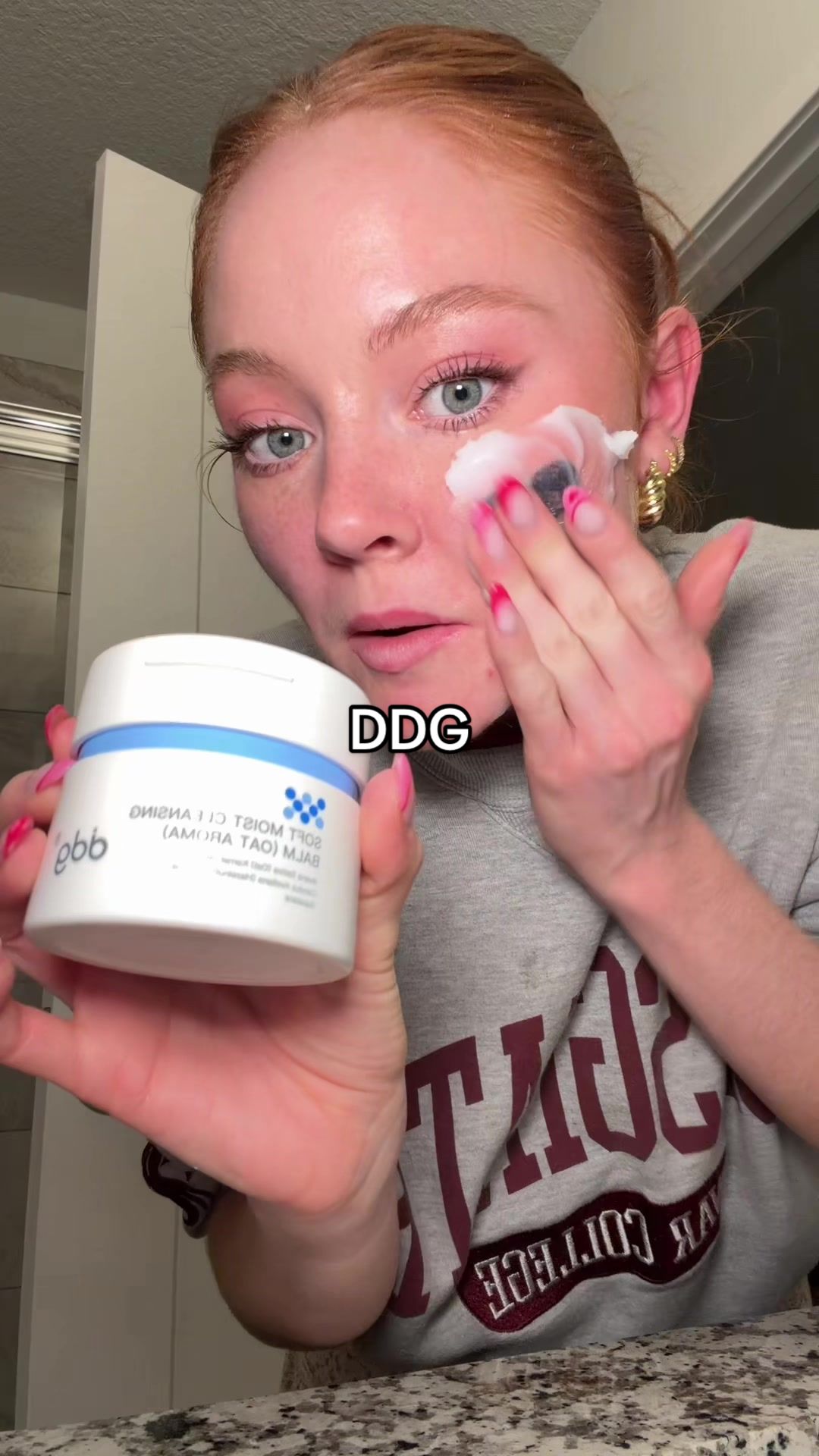 TikTok post by @mackenziedaviz2 for DDG Beauty. Caption reads: [...] #makeuptok #makupremoval @ddg Beauty.
