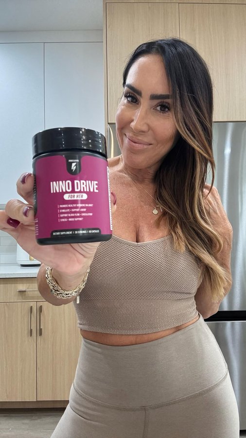 Instagram post by @lalainboca for Inno Supps. Caption reads: I’ve been taking @innosupps Inno Drive: For Her....