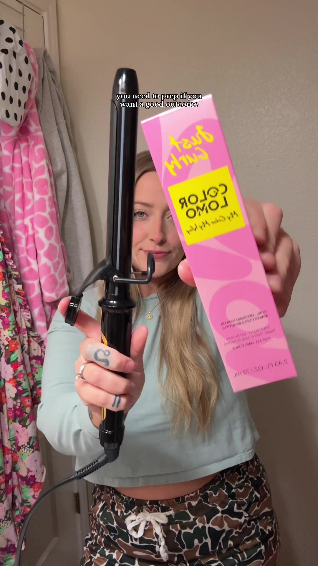 TikTok post by @sierragraham_7 for Colorlomo. Caption reads: Loving this oil lately 🤭 #colorlomo....