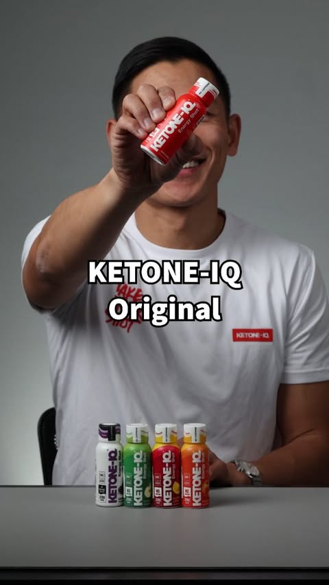 Instagram post by @benjohnson763 for Ketone-IQ. Caption reads: Watch me try all the Ketone-IQ flavors! ⛽ Original....