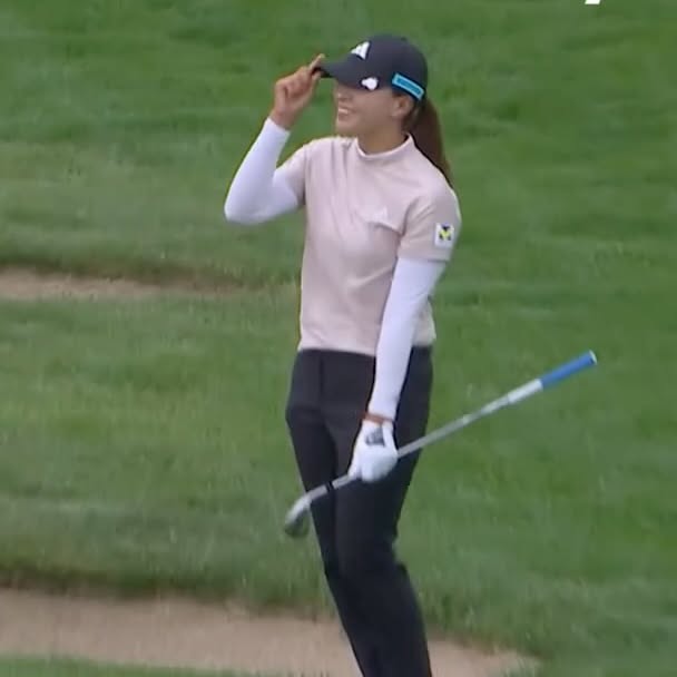 Instagram post by @uswomensopen for Ally. Caption reads: Take a bow, Shibuno! 👏

Hinako Shibuno chips in....