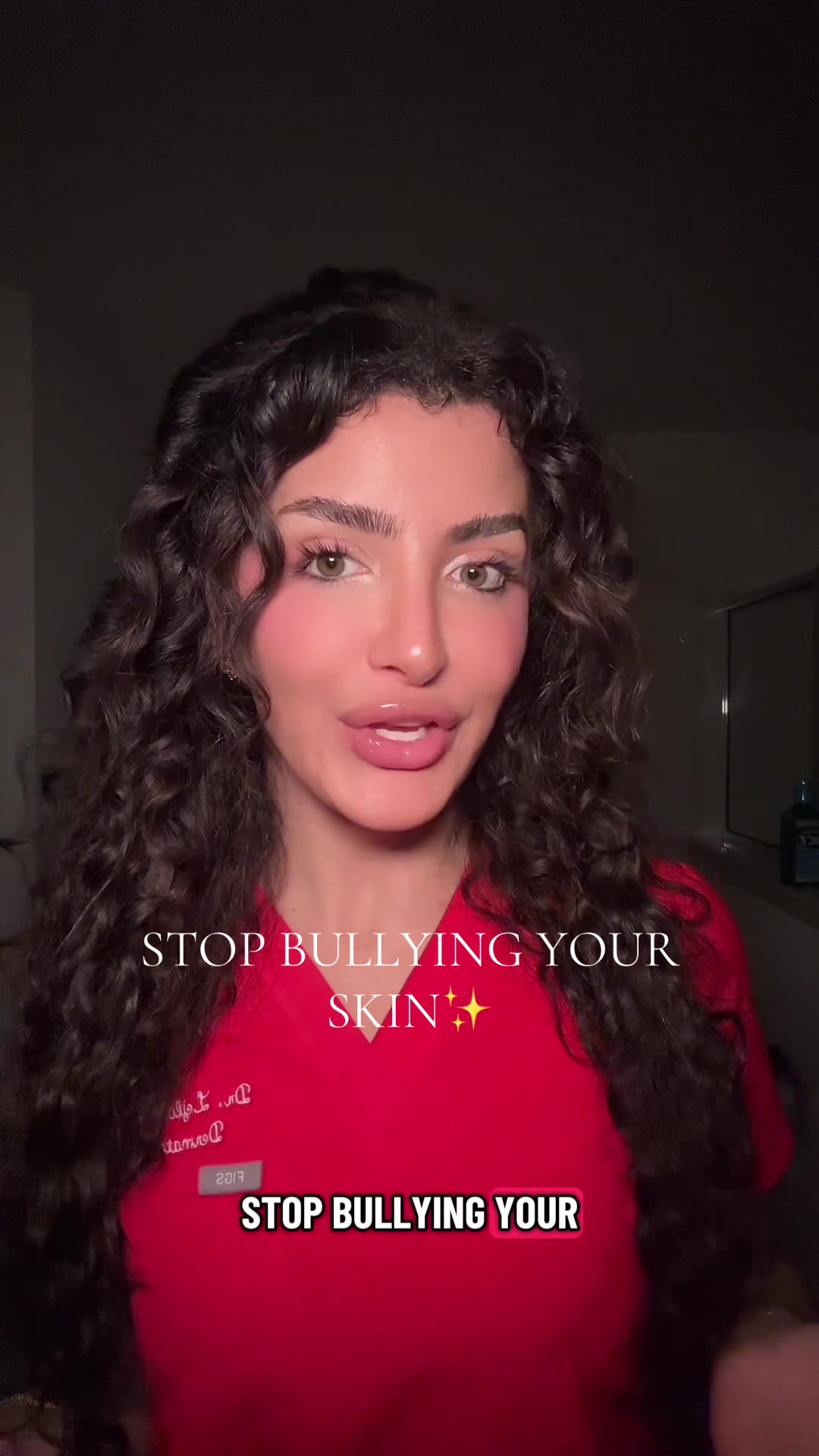 TikTok post by @thebeautyderm for Dr.G. Caption reads: [...] to peel gently, not aggressively. @Dr. G....