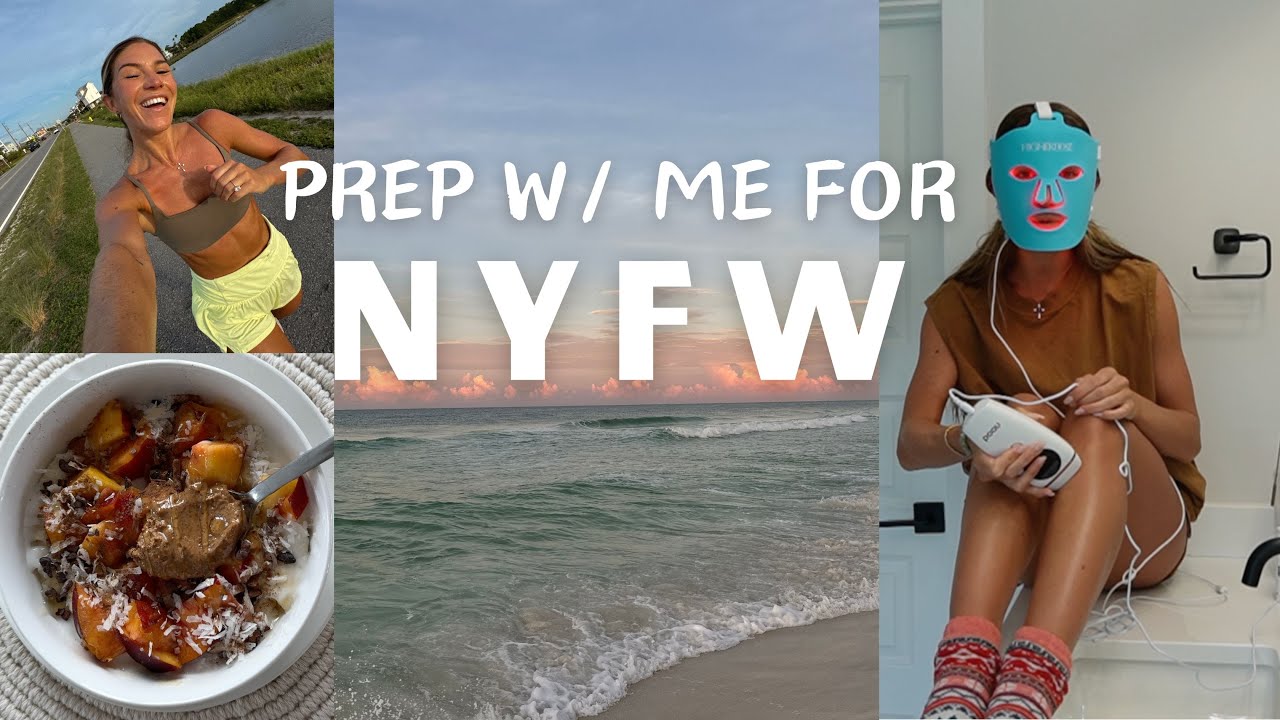 YouTube post by @brynleyjoyner for Honey Swim. Caption reads: prep for New York Fashion Week w/ me!!!! (weekly....