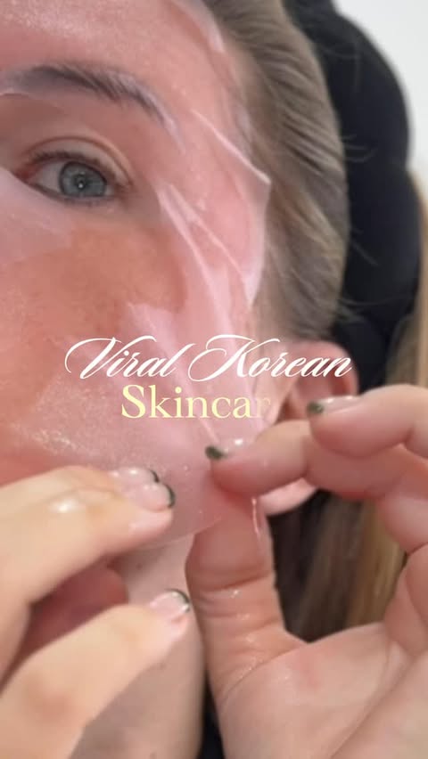 Instagram post by @georgie.diggins for Yepoda. Caption reads: Trying the viral Korean Skincare 🫧 @yepoda....