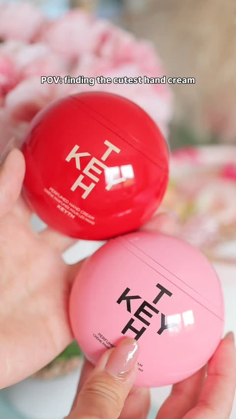 Instagram post by @staxiastyle for KEYTH. Caption reads: @keythofficial perfumed hand cream 💦 [pr] I got....
