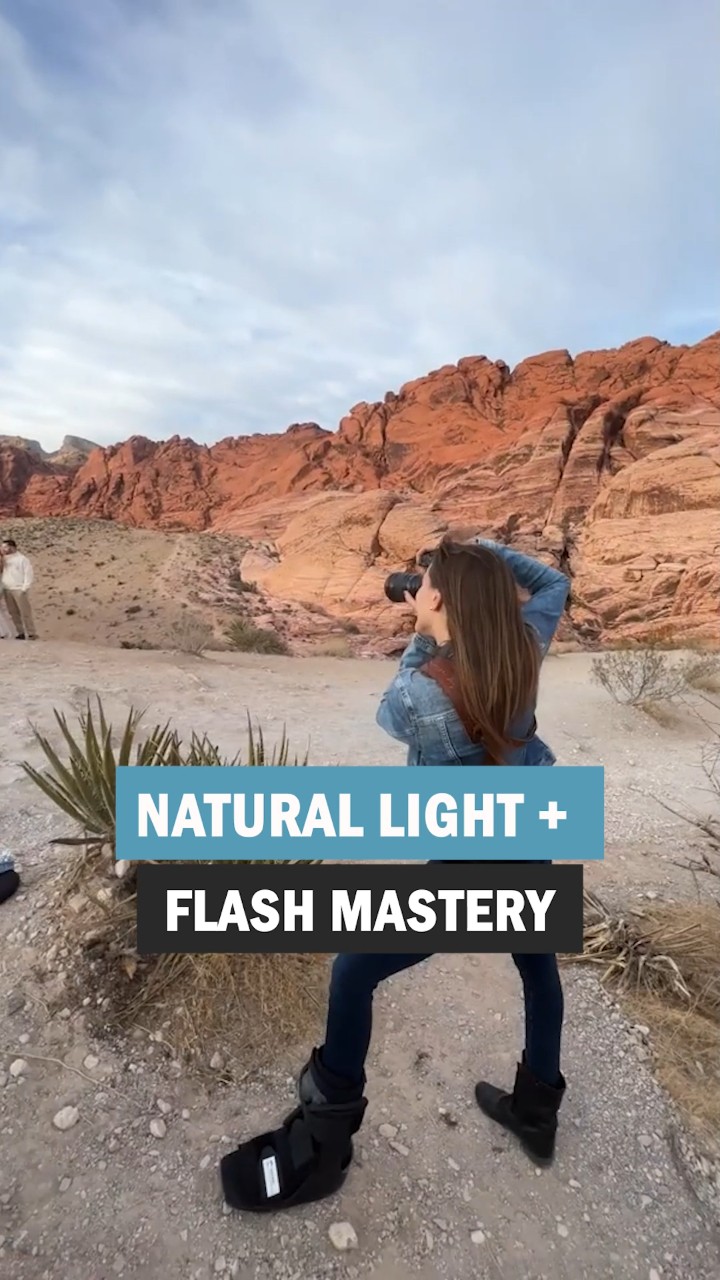 Instagram post by @vanessajoy for Profoto. Caption reads: 👇 my FAV flash for engagement sessions 👇

✨ Huge....