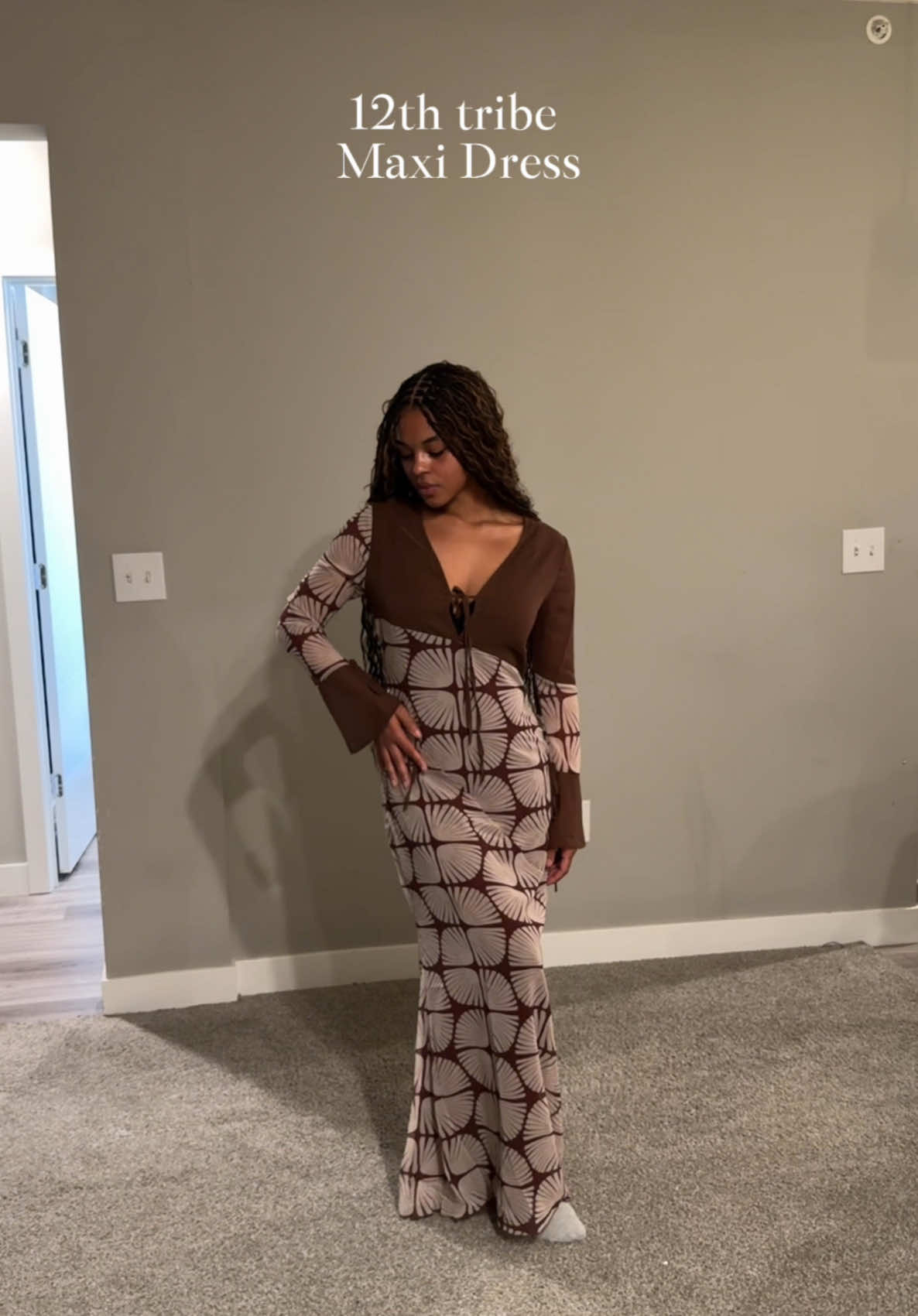 TikTok post by @tay_kaedence for 12th Tribe. Caption reads: [...] these clothes every piece I have from @12TH....