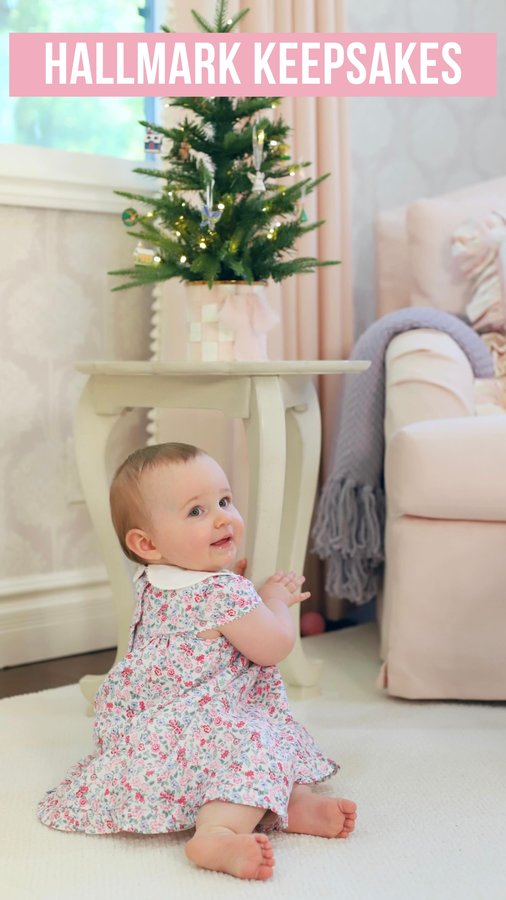 Instagram post by @fivefootfeminine for Hallmark. Caption reads: #ad Carrying on one of my favorite childhood....