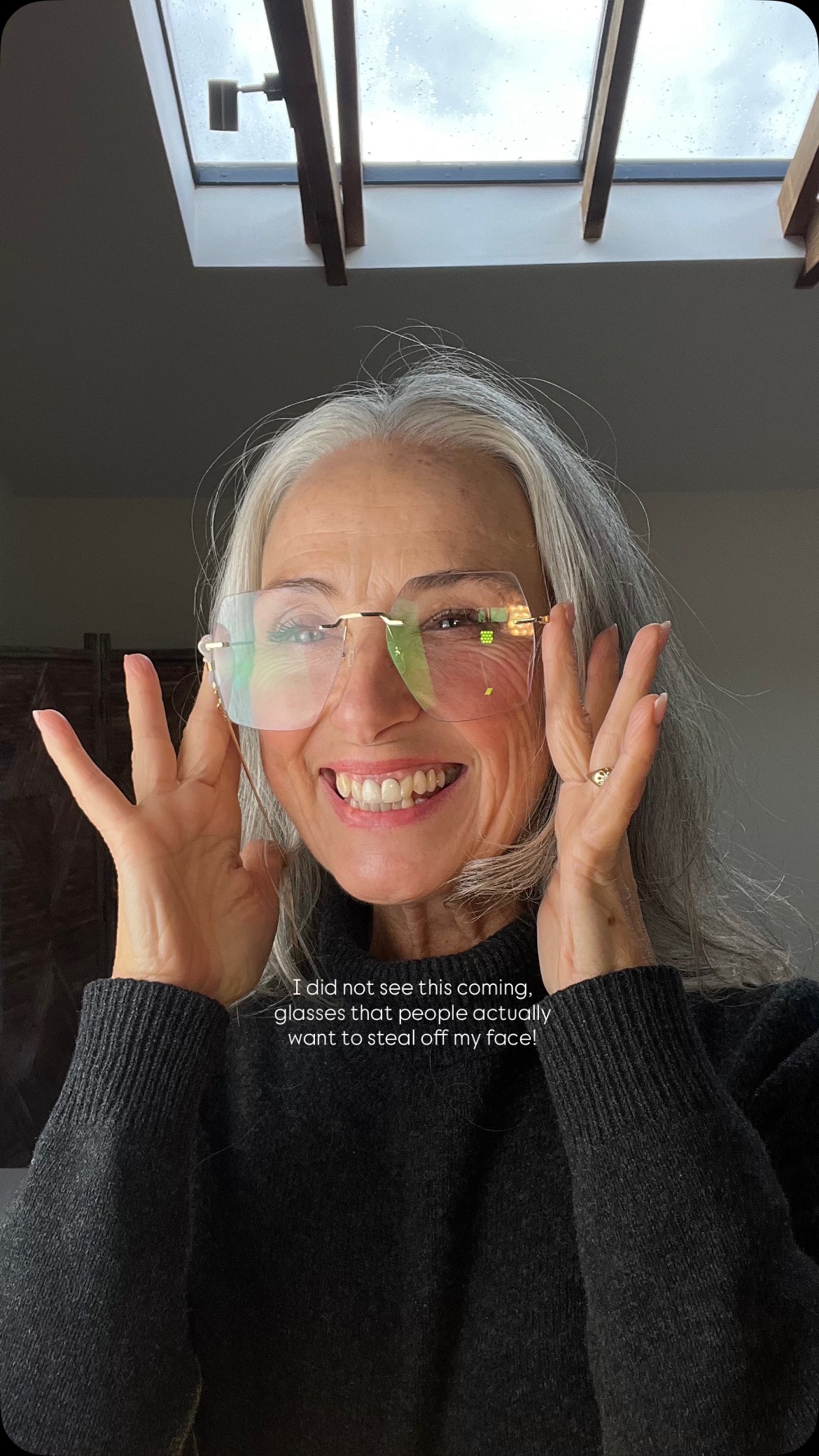 Instagram post by @lollystreek for GLAS EYEWEAR. Caption reads: [...] frames from @glas.eyewear 

ad| #glaseyewear....