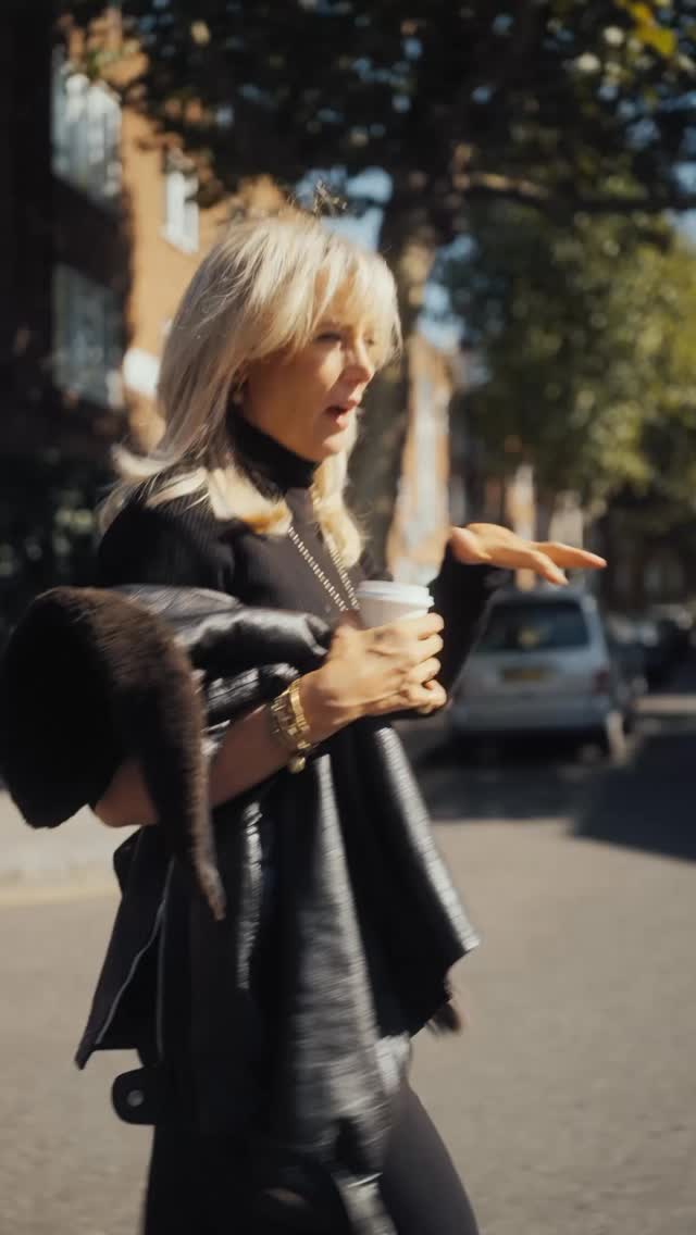 Instagram post by @baygarnett for Bicester Village. Caption reads: From Portobello Road to @bicestervillage, actress....