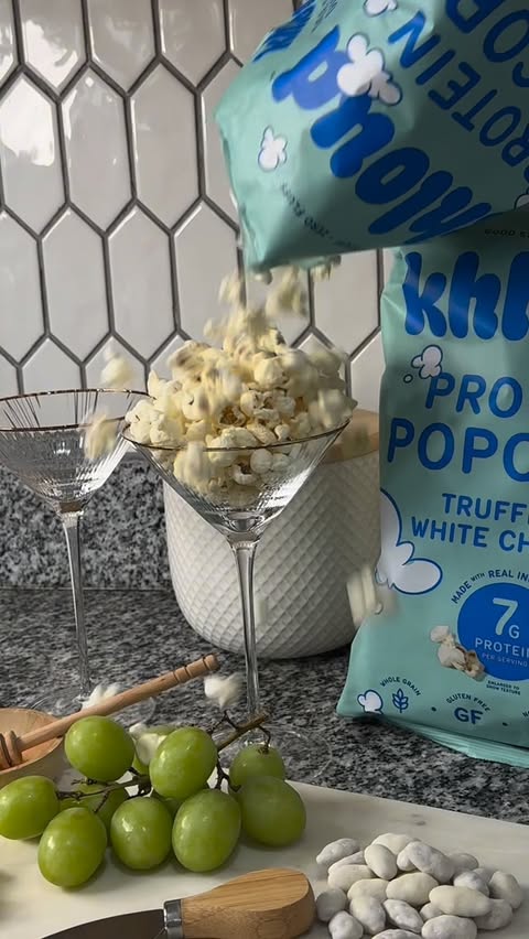 Instagram post by @oliviamockk for KhloudFoods. Caption reads: [...] luxury to my hosting game one bag of....