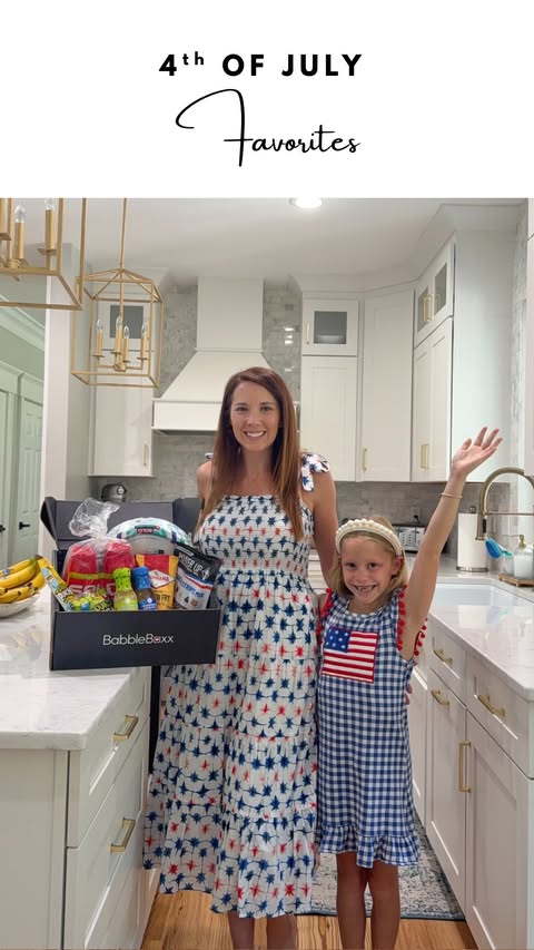Instagram post by @adventuresofatwinmom for BabbleBoxx. Caption reads: A few of our family’s Fourth of July favorites!....