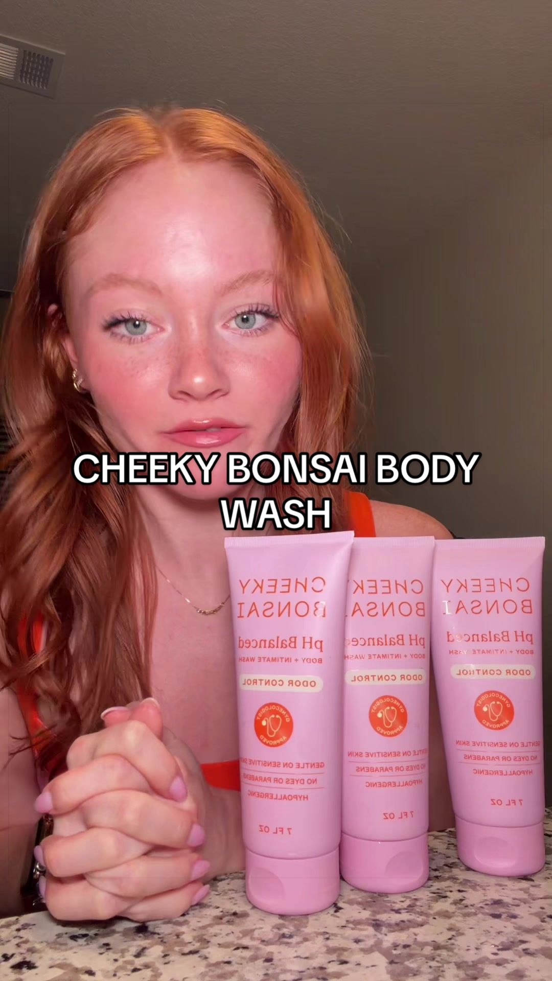 TikTok post by @mackenziedaviz2 for Cheeky Bonsai. Caption reads: I can’t believe this happened 🩷🫧 @Cheeky Bonsai....