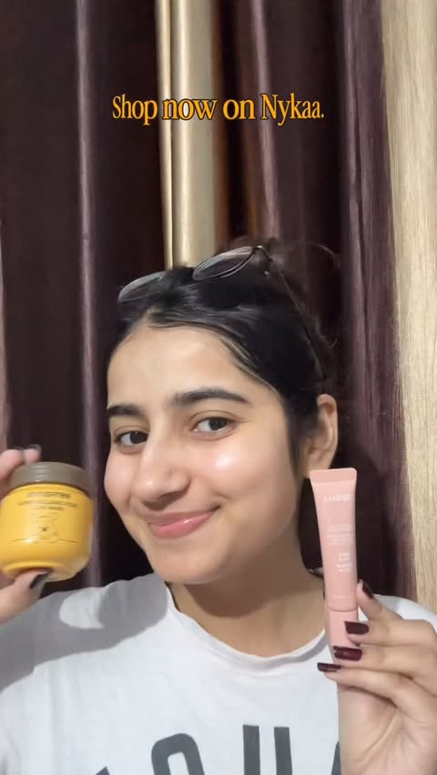 Instagram post by @dishayadav1056 for Laneige. Caption reads: [...] out ✨ And for an instant glow-up, the....