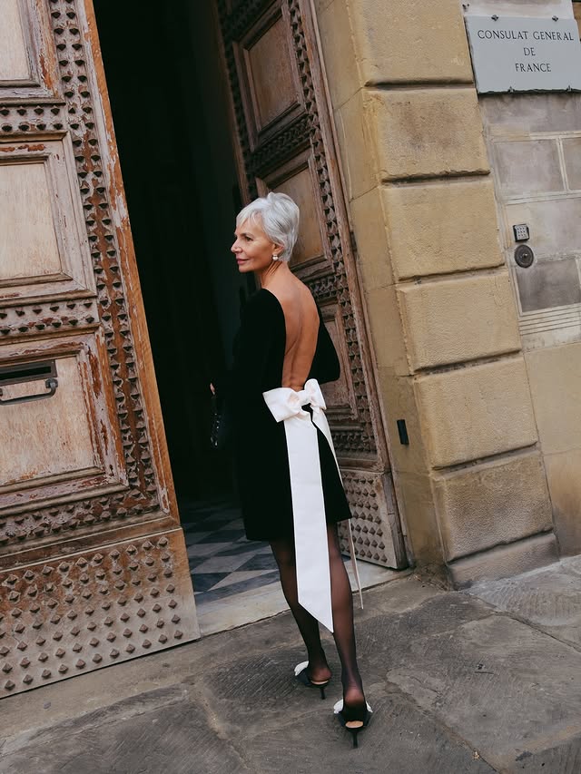 Instagram post by @greceghanem for Never Fully Dressed. Caption reads: it’s the bow for me! 🎀 @neverfullydressed....