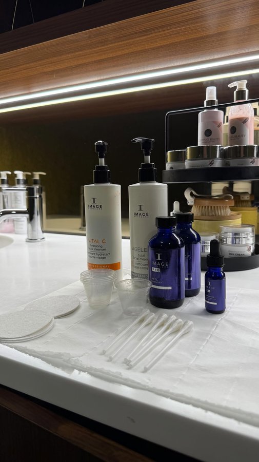 Instagram post by @sleepingbeautysalon for IMAGE Skincare. Caption reads: [...] and the magic of @imageskincareuk , my skin....