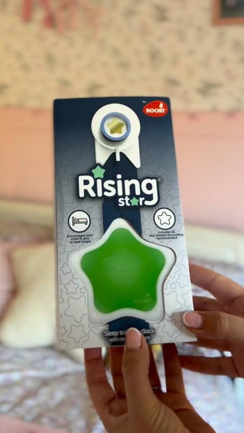Instagram post by @bumpbabyyou for Rockit. Caption reads: [...] sleep training clock Rising Star from....