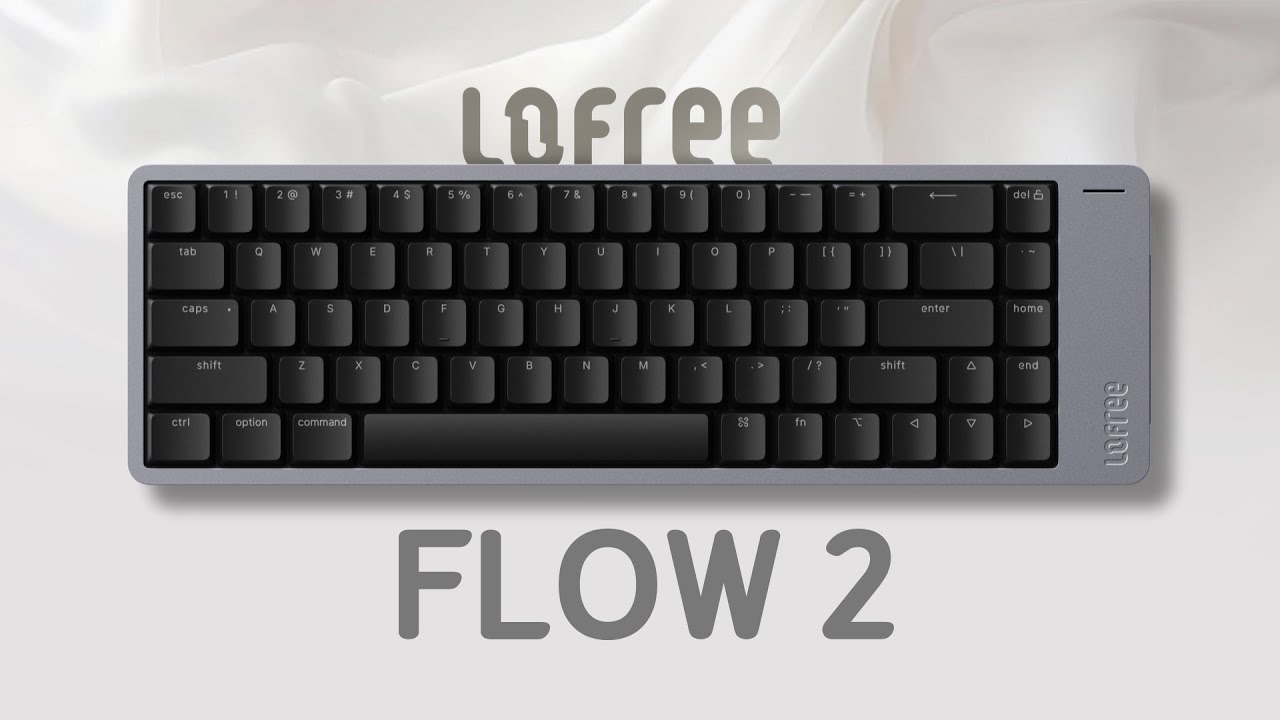 YouTube post by @lattech for Razer. Caption reads: The Apple of Keyboards🍎 Lofree Flow2.