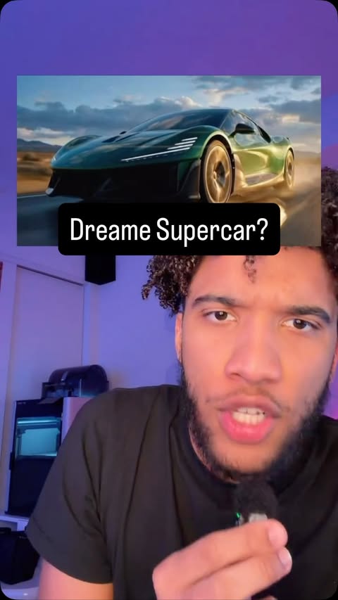 Instagram post by @carterpcs_ for Dreame. Caption reads: [...] Hyper Car.. check it out in my bio....