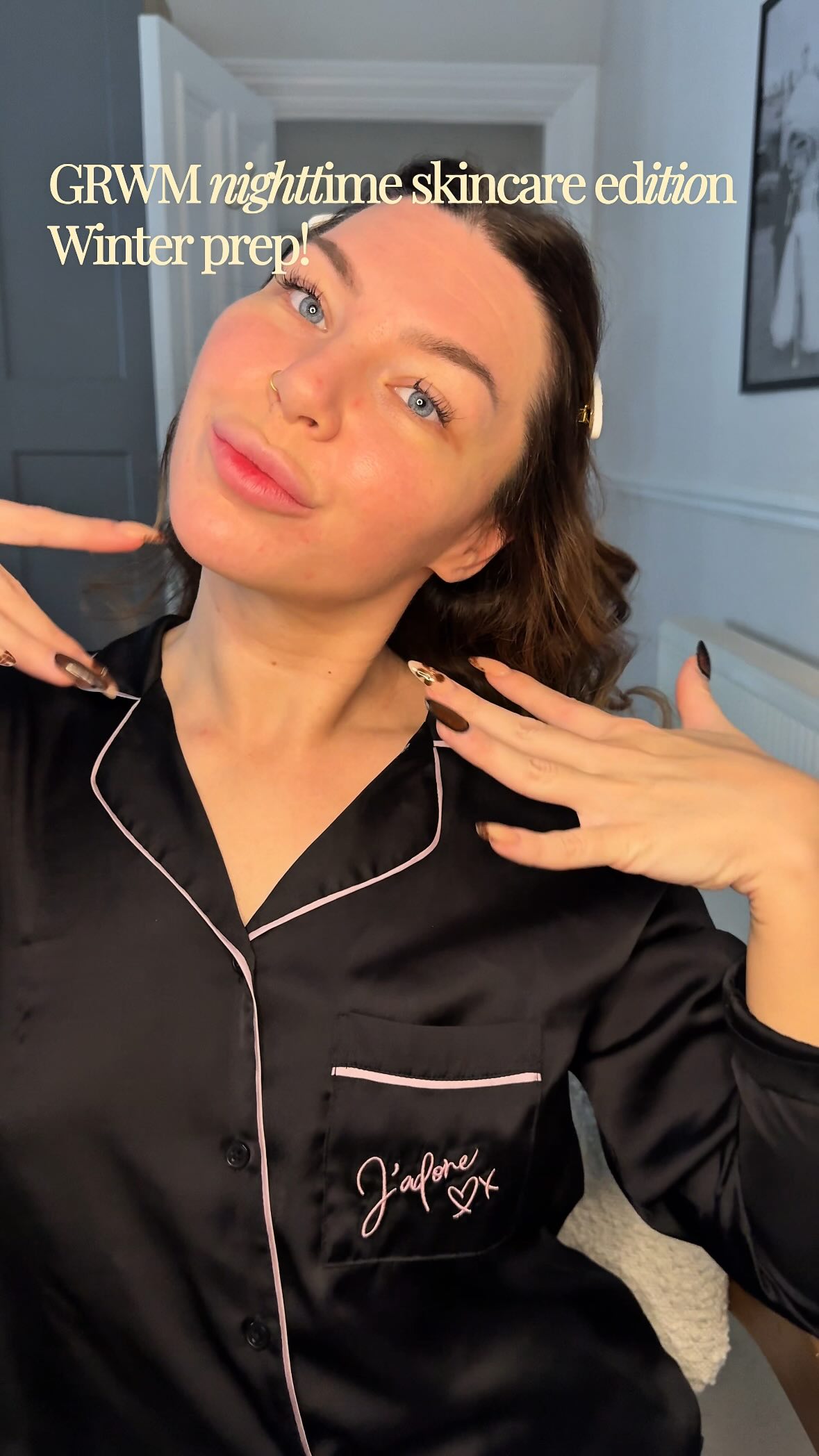 Instagram post by @rosiefodor for OLEHENRIKSEN. Caption reads: GRWM - skincare edition  @olehenriksen 

Dark spot....