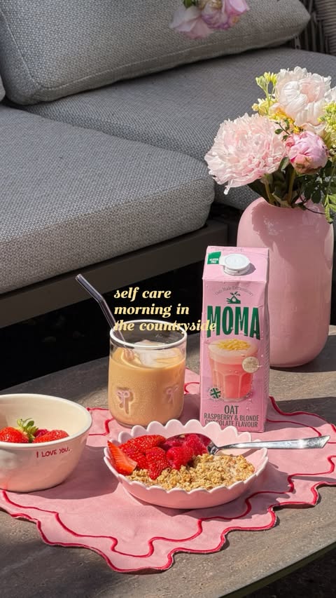 Instagram post by @charliecchloe for Waitrose. Caption reads: [...] Chocolate Oat Drink is available in....