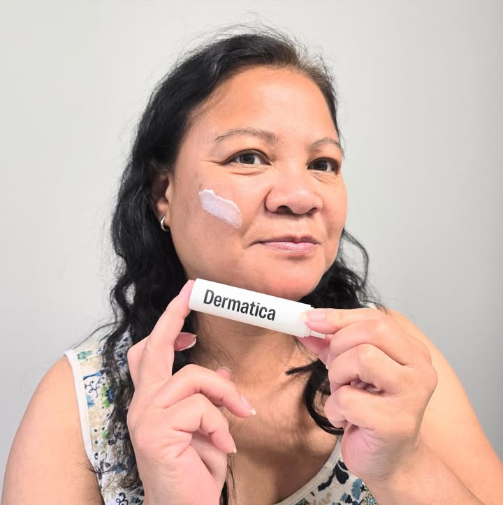 Instagram post by @iceeresults for Dermatica. Caption reads: [...] having a great week. I love this cream....
