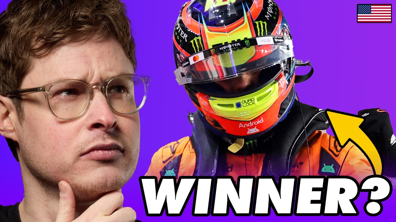 YouTube post by @mattp1tommy for Thrustmaster. Caption reads: Fancy getting into sim racing with Thrustmaster?....