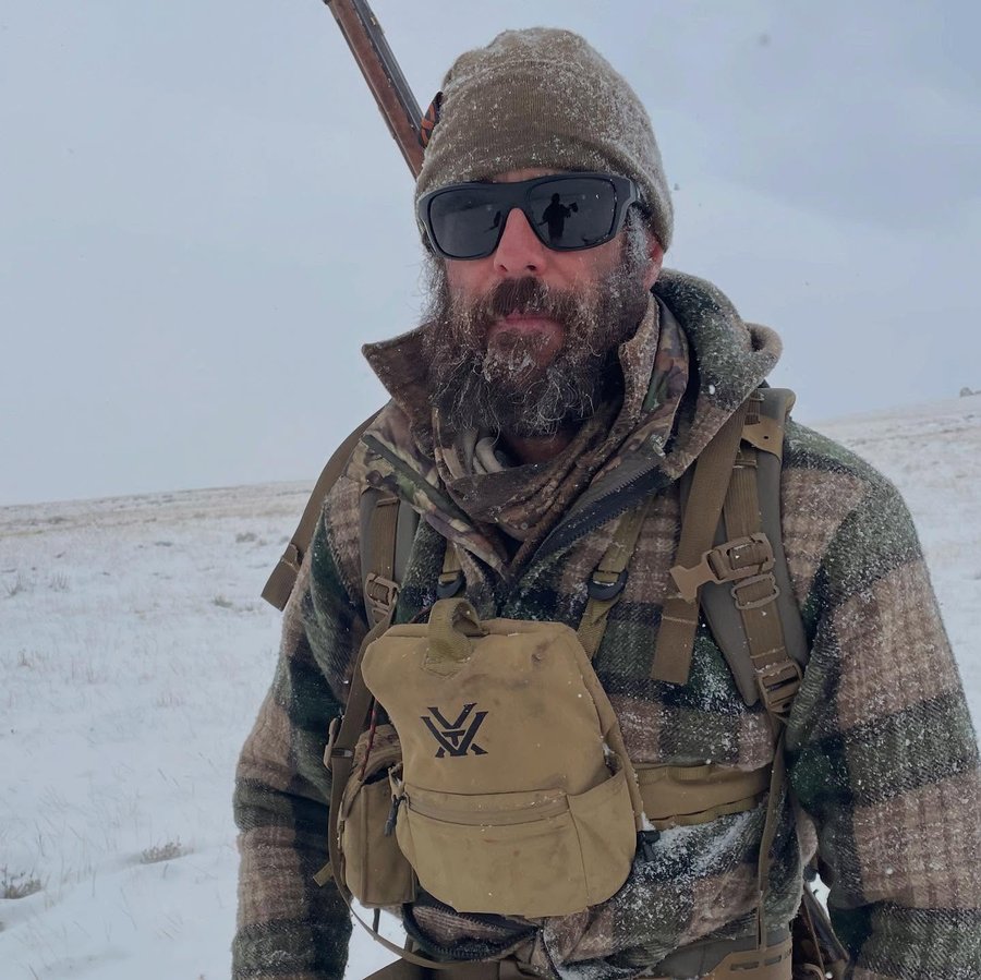 Instagram post by @clayhayeshunter for Vortex Optics. Caption reads: @vortexoptics just launched a bunch of accessories....