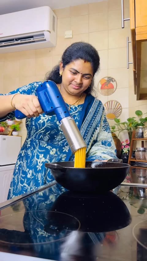 Instagram post by @momsdiarybyramya for Pigeon Kitchen Appliances. Caption reads: [...] Upgrade plans? Sorted ✔️ Follow....