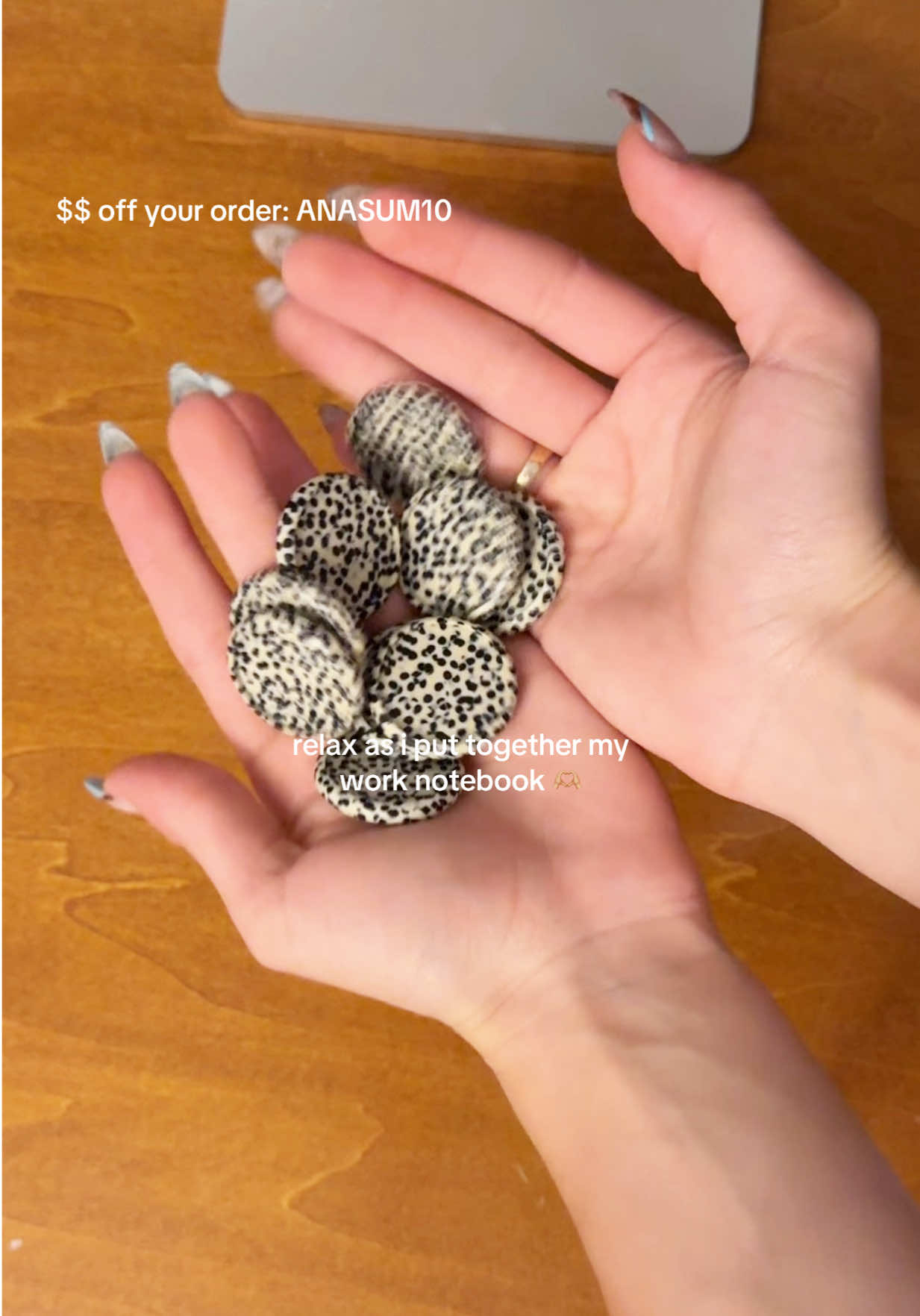 TikTok post by @ana.matei for Clothandpaper. Caption reads: im just so obsessed (i’m an affiliate now!! use my....