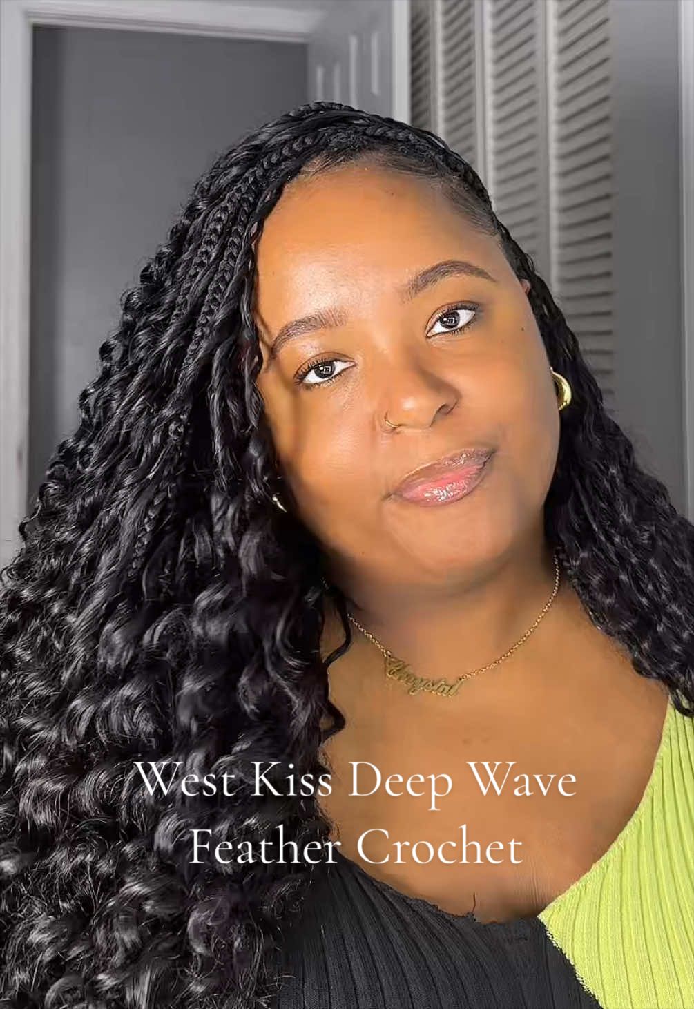 TikTok post by @ceejayayee for Westkiss Hair. Caption reads: [...] knots and this beautiful hair by @WestKiss....