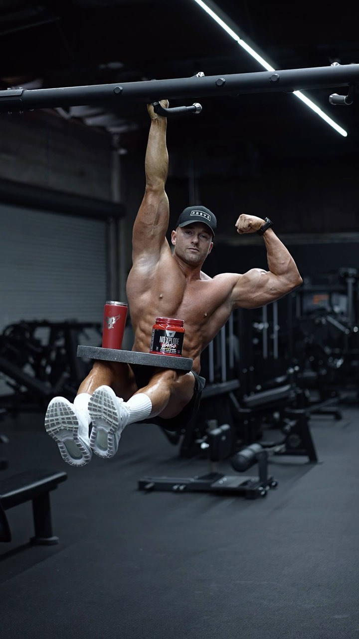 Instagram post by @scott_mathison_ for Bsn. Caption reads: Just hanging out drinking my @bsnsupplements....