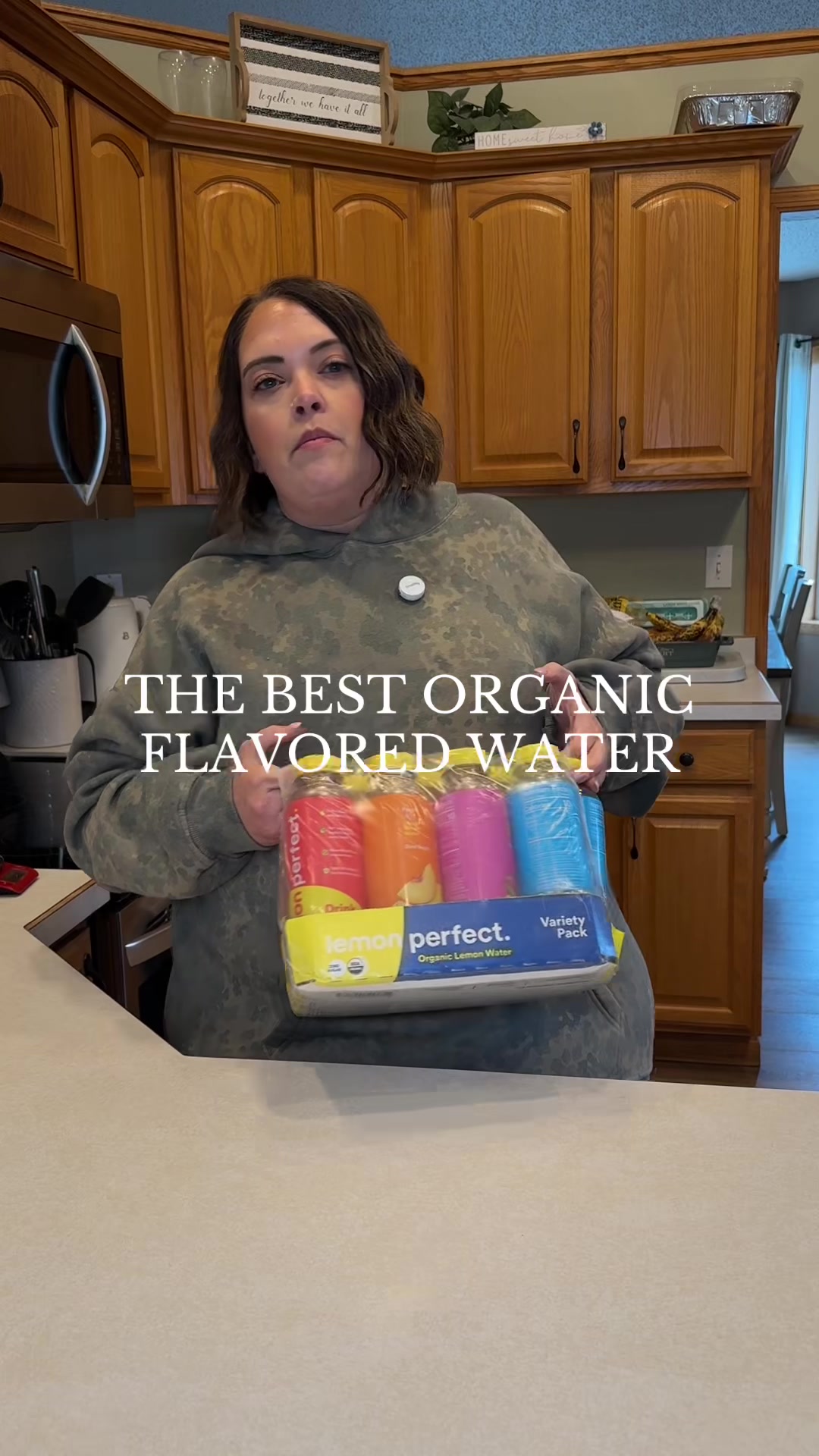 TikTok post by @jena_ellen for Lemon Perfect. Caption reads: [...] and meet my water intake goals! @Lemon....